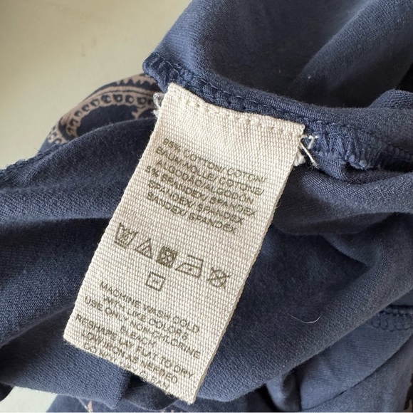 Free People boho patchwork blue leggings size small - Picture 5 of 5